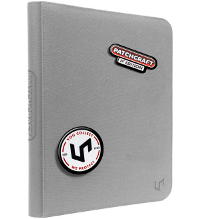 Ultra Pro 9-Pocket Patchcraft Zippered PRO-Binder Grey