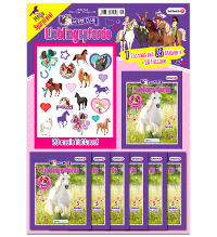 Horse Club Lieblingspferde Sticker - Multipack With 7 Packets + 20 Tattoos