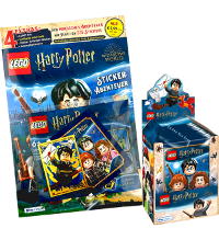 LEGO Harry Potter Stickers + Cards - Starter-Pack + Box with 36 Packets - German