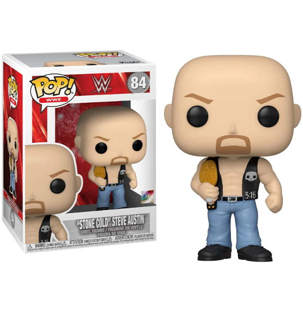 Funko POP! WWE 84 Stone Cold Steve Austin with Belt, Stickerpoint