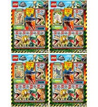 Lego Jurassic World Trading Cards - All 4 Multi-Packs