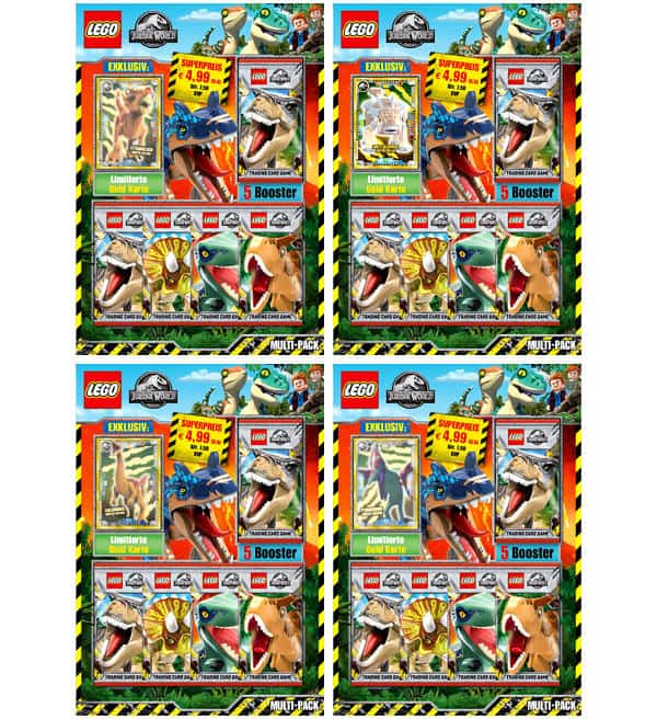 Blue Ocean LEGO ® Jurassic World ™ Trading Cards 1x confezione starter 20 BOOSTER 