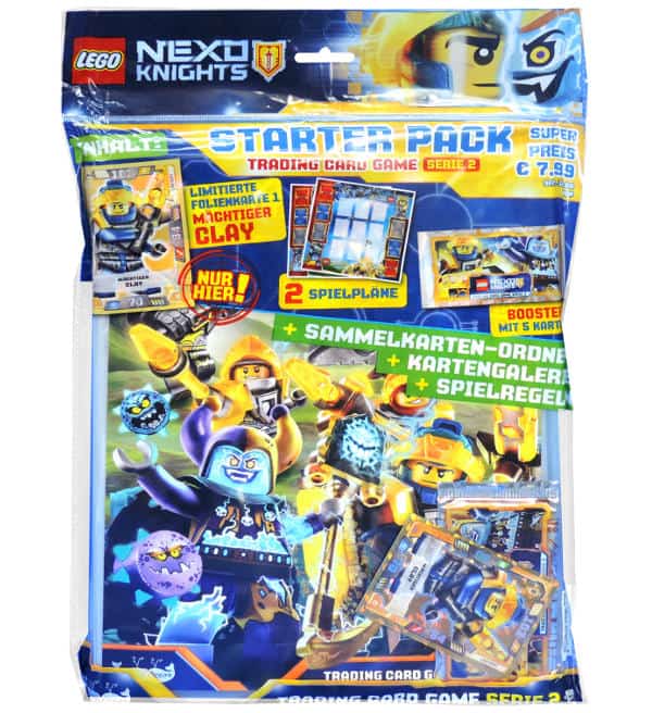 LEGO 20x Booster Packs Nexo Knights Trading Card Game Serie 2 = 100 Karten NEU 