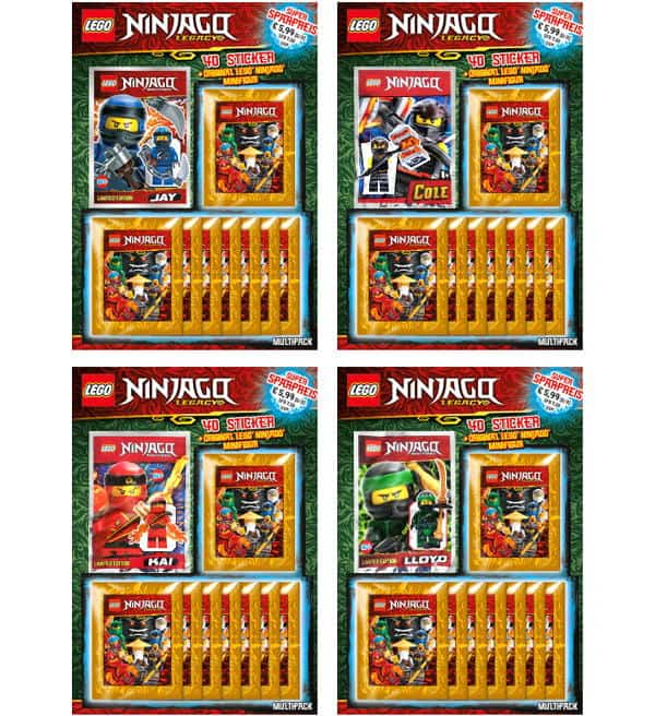 LEGO Ninjago Legacy Stickers All 4 Multipack Stickerpoint