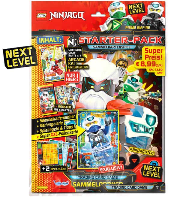 5 Booster 1 Starter Trading Cards LEGO Ninjago 5 NEXT LEVEL