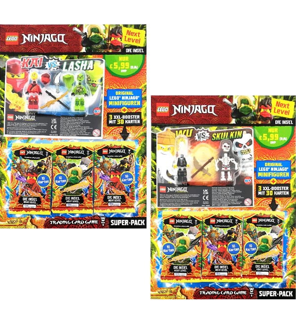 Lego Ninjago Serie NEXT LEVEL Trading Cards Super-Pack-Bundle