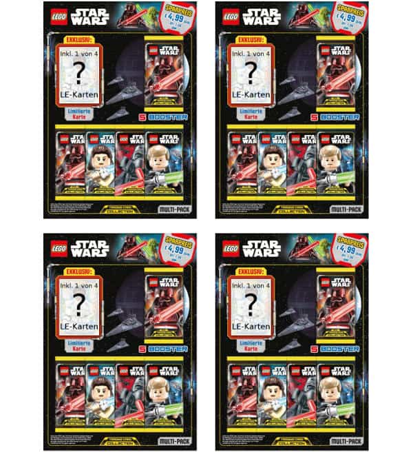 Lego Star Wars Serie 1 Trading Cards All 4 MultiPacks, Stickerpoint