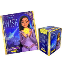 Panini Disney Wish Stickers - German Album + Box With 36 Packets