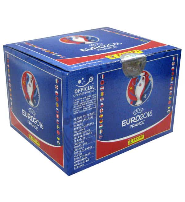 1 x DISPLAY BOX 100 Tüten INTERNATIONAL ED Panini EM EURO 2016 France STICKER 
