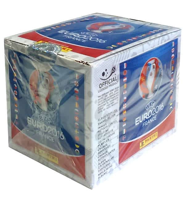 250 STICKERS 50 SEALED PACKS PANINI UEFA EURO 2016 France DISPLAY
