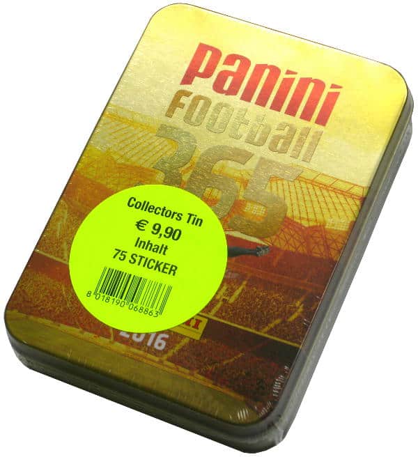 Panini FIFA 365 2017 Collectors Tin With 15 Packets, Stickerpoint