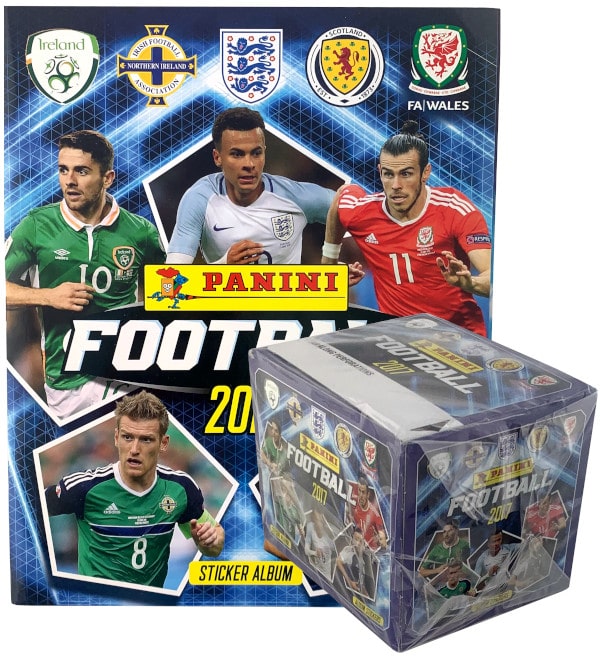Panini Football 2017 Stickers - Album + Box With 50 Packets
