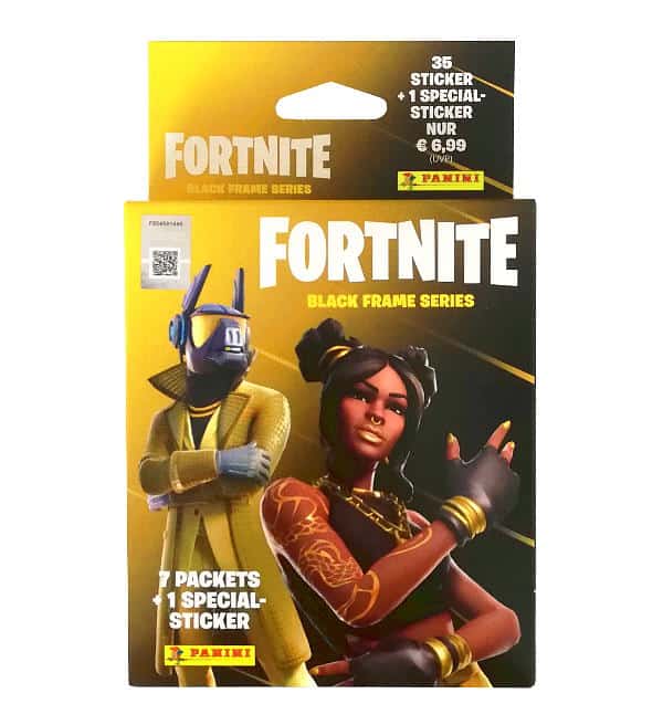 Panini Fortnite 2 Black Frame Stickers - Blister with 36 Stickers