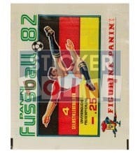Panini Fussball 82 Packet - original With 4 Stickers