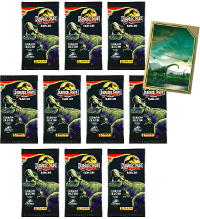 Panini Jurassic 30th Anniversary Trading Cards - 10 Packets + 1 LE Card