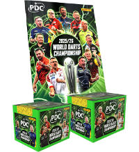 Panini PDC World Darts Championship 2025/26 Stickers - Album + 2 Boxes (=72 Packets)