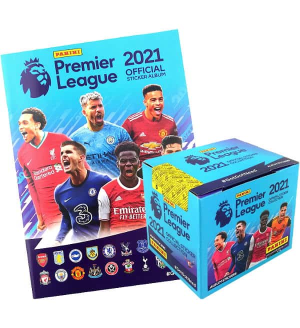 Panini Pegatinas Premier League 2021 Caja con 50 bolsas Actividades