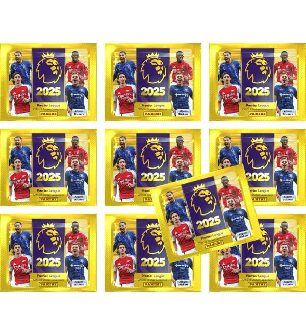 Panini Premier League 2025 Stickers 10 Packets, Stickerpoint