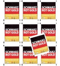 Panini Schwarz Rot Gold Stickers - 10 Packets
