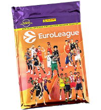 Panini Turkish Airlines EuroLeague 2025-2026 Stickers - Starter Pack (Album + 4 Packets)