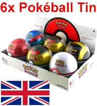 Pokémon Pokeball Tin Spring 2021 Display (EN) - 6 Tins (=18 Booster)