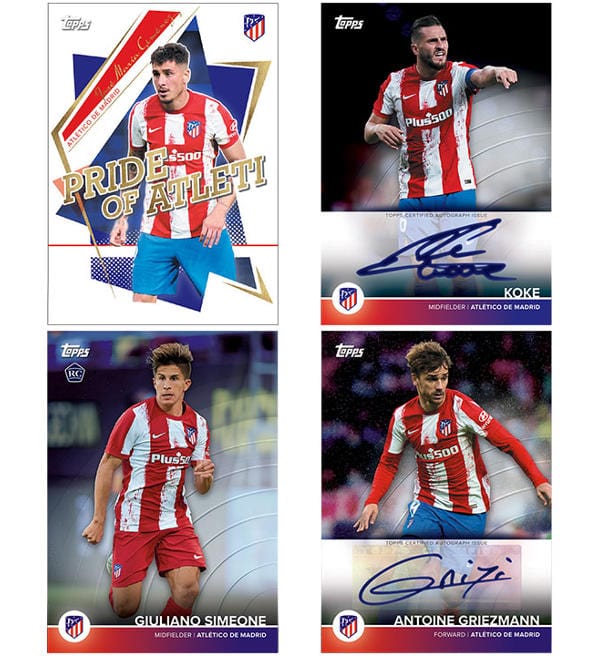 Topps Atletico Madrid Team Set 2021/22 - Box With 30 Cards