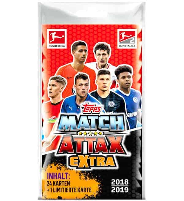 match attax limited edition cards 2018 19 Topps Bundesliga Extra 2018/19 Blister, Stickerpoint Cristiano Ronaldo card example on front of box Match Attax Champions League 2018