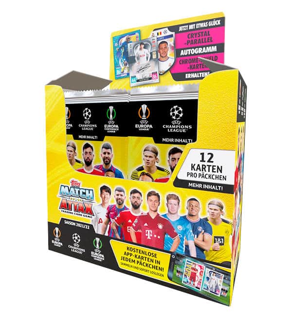 Topps Champions League Match Attax 2021/22 Box With 24 Packets