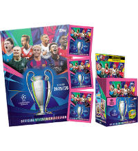 Topps Champions League Stickers 2025/2026 - Hardcover Album + Box with 50 Packets