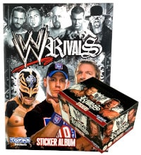 WWE Rivals Stickers - Album + Display mit 50 Tüten