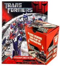 Merlin Transformers Stickers - Album + Display mit 50 Tüten