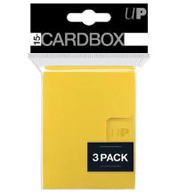 Ultra Pro 15+ Card Box 3-Pack - Yellow
