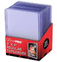 Ultra Pro 3" x 4" REGULAR Toploader - 25 Pcs